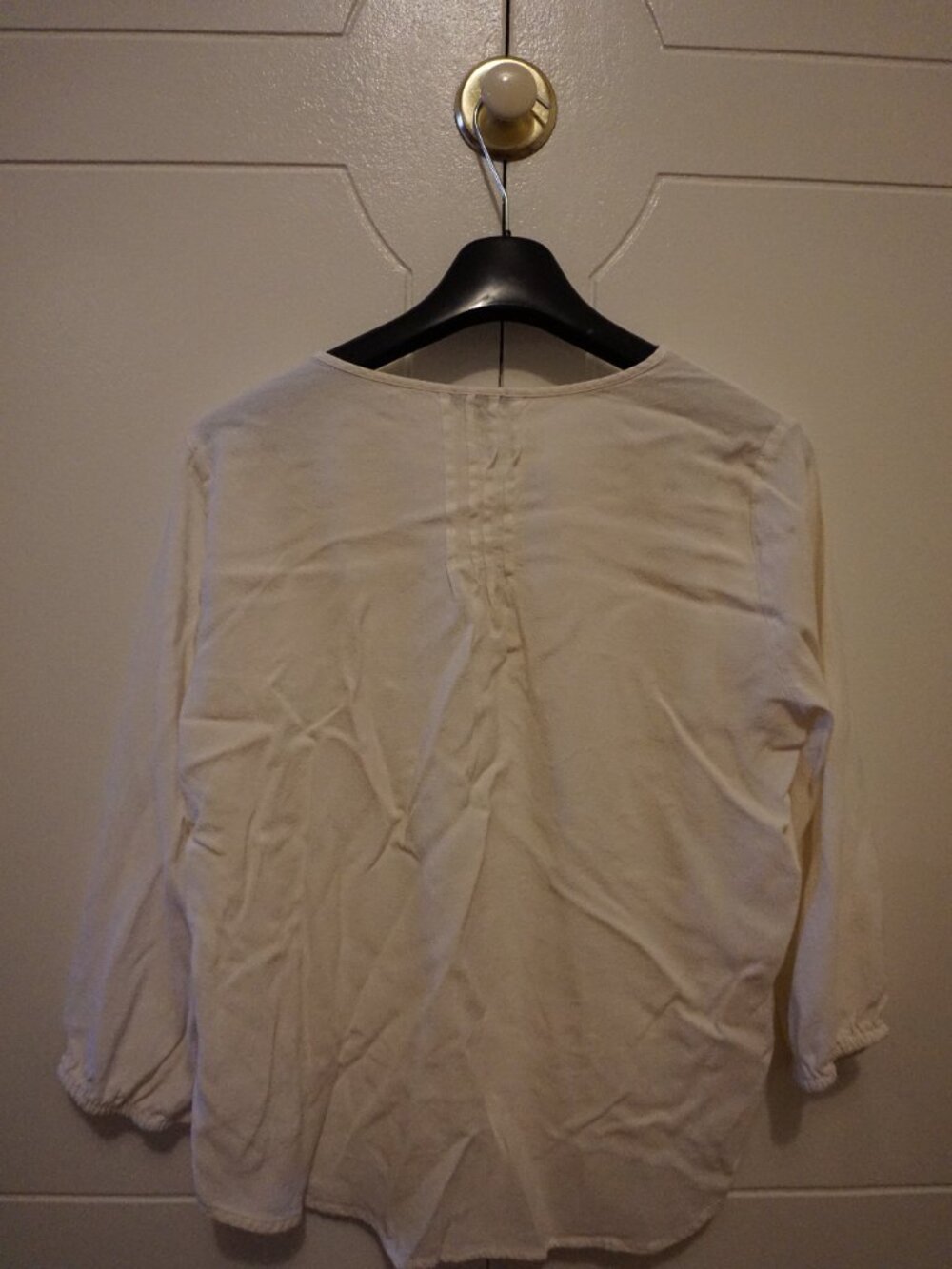 Ann Taylor White Long Sleeve Blouse - Picture 5 of 5